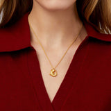 Alligator Solitare Necklace