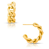 Braxton Chain Hoop Earring
