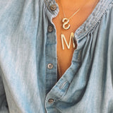 Bubble Initial Necklace