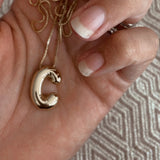 Bubble Initial Necklace
