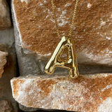 Bubble Initial Necklace