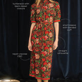 Langley Dress in Holiday Floral