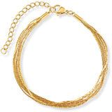 Mindy Multi Strand Chain Bracelet