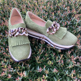 Carly Matcha Green Sneakers