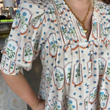 Camie Dress -Pastel Botanicals