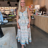 Lacey Dress -Pastel Botanicals