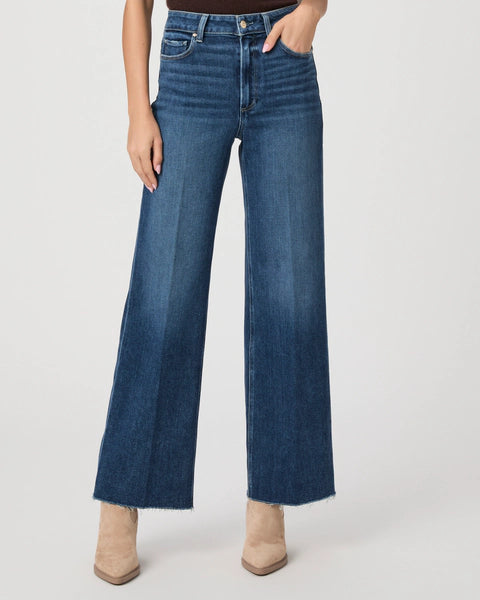 Anessa Raw Hem Jeans -Blue Denim