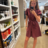 Paula Dress in Wine