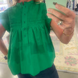 Becca Blouse -Kelly Green
