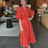 Wren Midi Dress -Vani Papaya