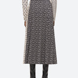 Panna Printed Skirt -Black/White