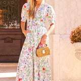 Birdie Dress -Multi Wildflower