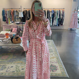 Sophie Dress -Coral Block