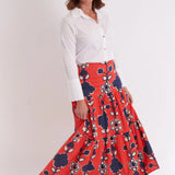 Samana Skirt-Serendipity Crimson