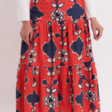 Samana Skirt-Serendipity Crimson