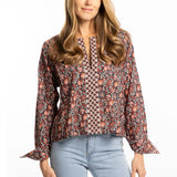 Lucia Top in Cherry Black