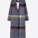 Multicolor Checked Long Coat
