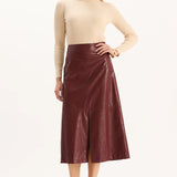 Phoebe Vegan Leather Skirt
