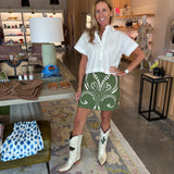 Lennon Skirt - Fountain Green