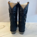 The Mila Boot -Black Leather / Black Suede