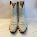 The Jax Boot -White/Light Blue