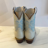 The Jax Boot -White/Light Blue