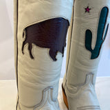 The Laramie Boot -Sand Buffalo/Cacti