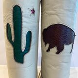 The Laramie Boot -Sand Buffalo/Cacti