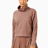 Everyother Day Pullover - Chocolate Gingahm
