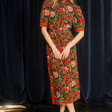 Langley Dress in Holiday Floral