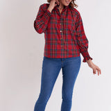 Frau Blouse in Royal Stewart