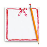 Red Ribbon Chunky Notepad