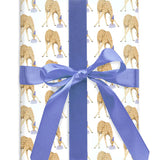 White Giraffe Birthday Paper