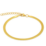 Nic Herringbone Chain Bracelet