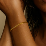 Nic Herringbone Chain Bracelet