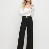 Mischa Super High Rise Wide Leg Ankle Jean