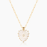 Mother of Pearl Bail on Gold Chain