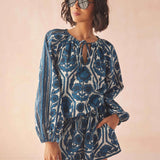 Tiya Blouse in Santorini