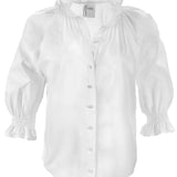 Fiona White Silky White Poplin Shirt