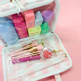 Colorful Stripe Travel Cosmetic Bag