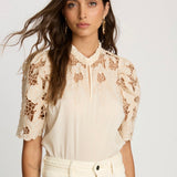 Elaine Reversible Top in Cream