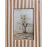 Resin Striped Photo Frame (4x6 photo)