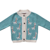 Giraffe Knit Baby Cardigan