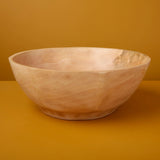 Klin Mango Wood Curved Bowl, Large