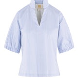 Poppy Top in Grapemist Stripe