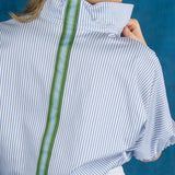 Poppy Top in Grapemist Stripe