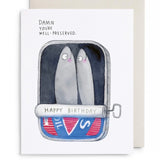 Sardines Birthday Card