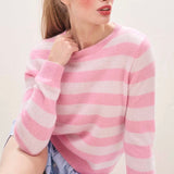 Cashmere Stripe Crew