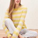 Cashmere Stripe Crew