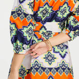 Sloane Mosaic Midi Dress